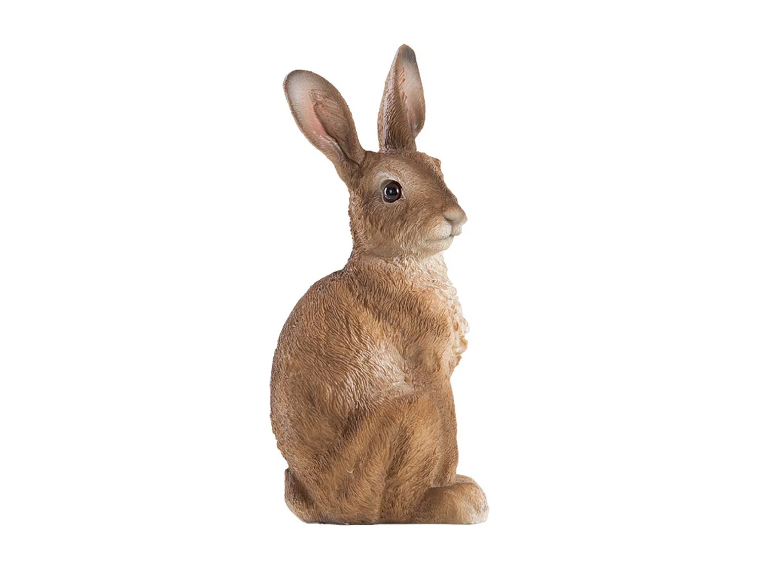 Lièvre assis en résine