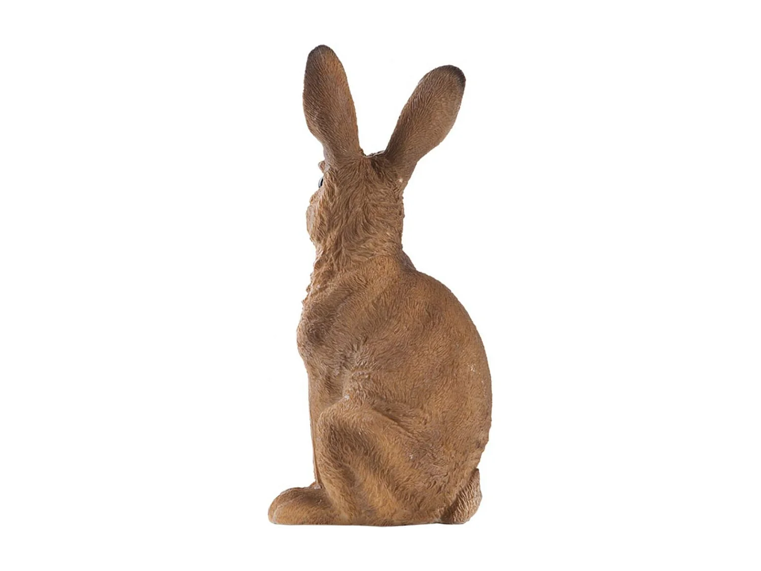 Lièvre assis en résine