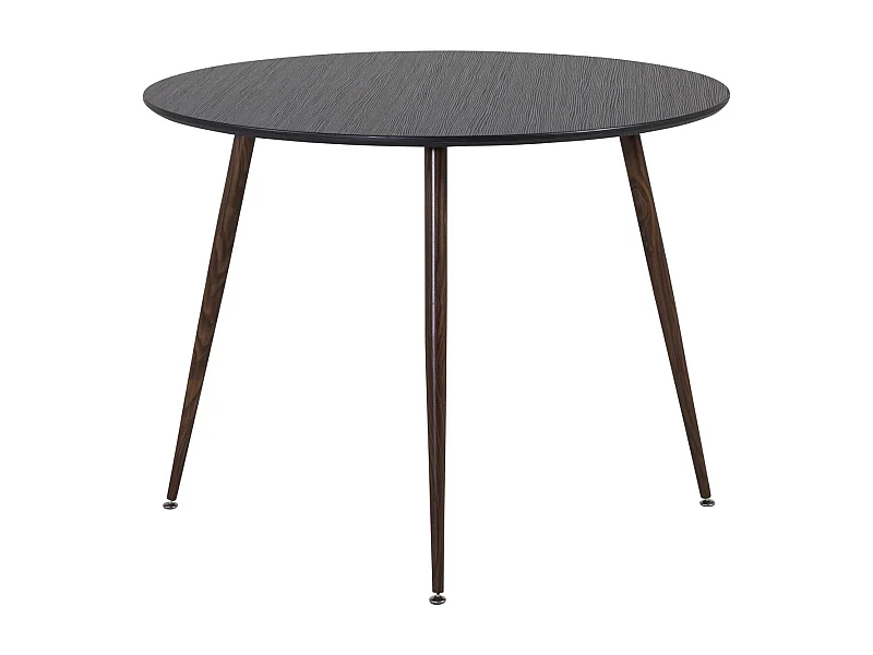 Table à Manger Ronde "Plaza" 100cm Noir