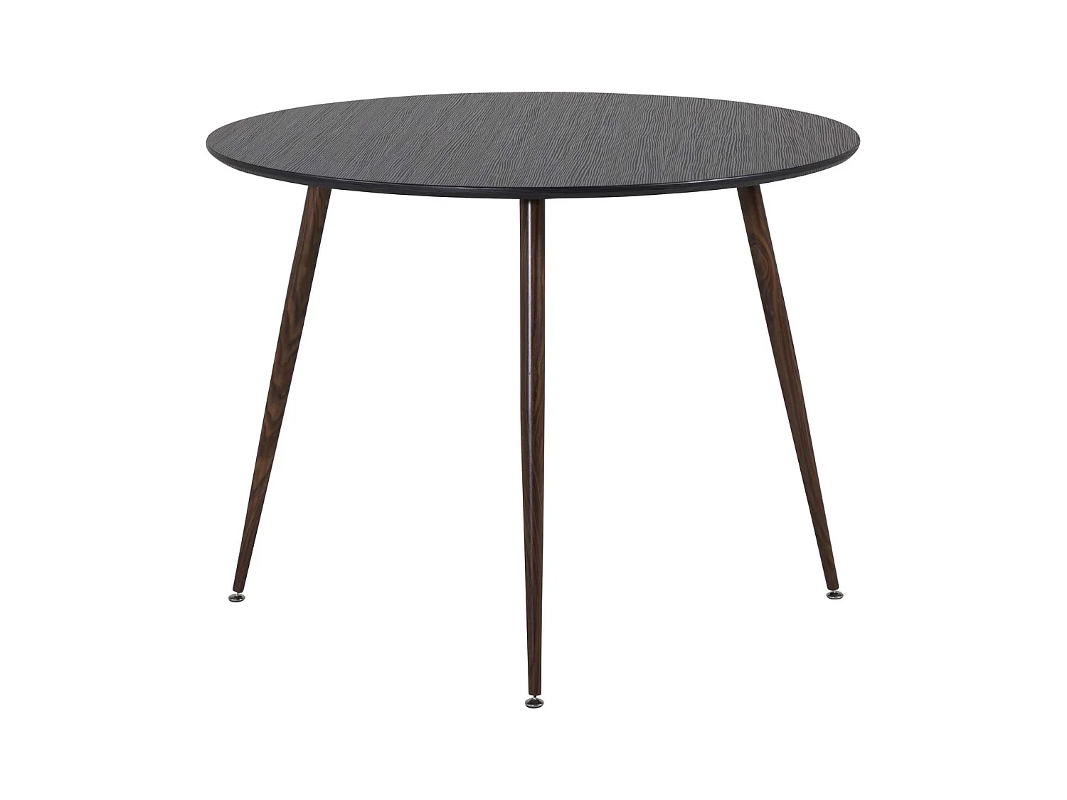 Table à Manger Ronde "Plaza" 100cm Noir
