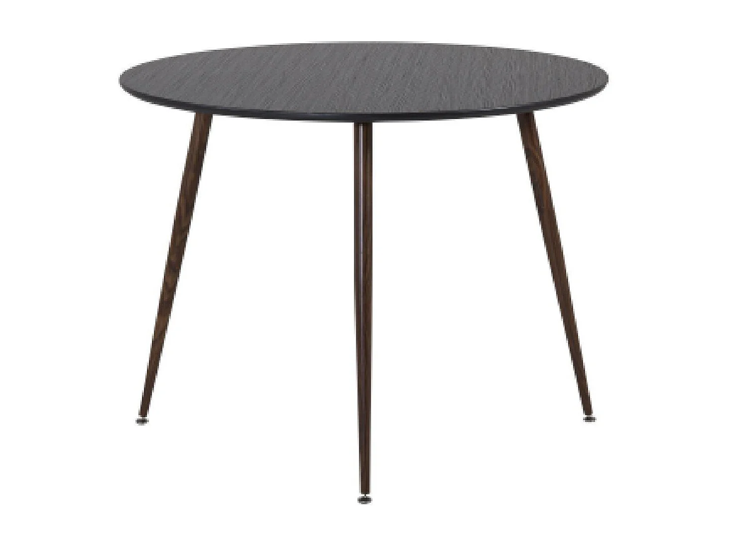 Table à Manger Ronde "Plaza" 100cm Noir