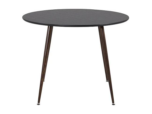 Table à Manger Ronde "Plaza" 100cm Noir