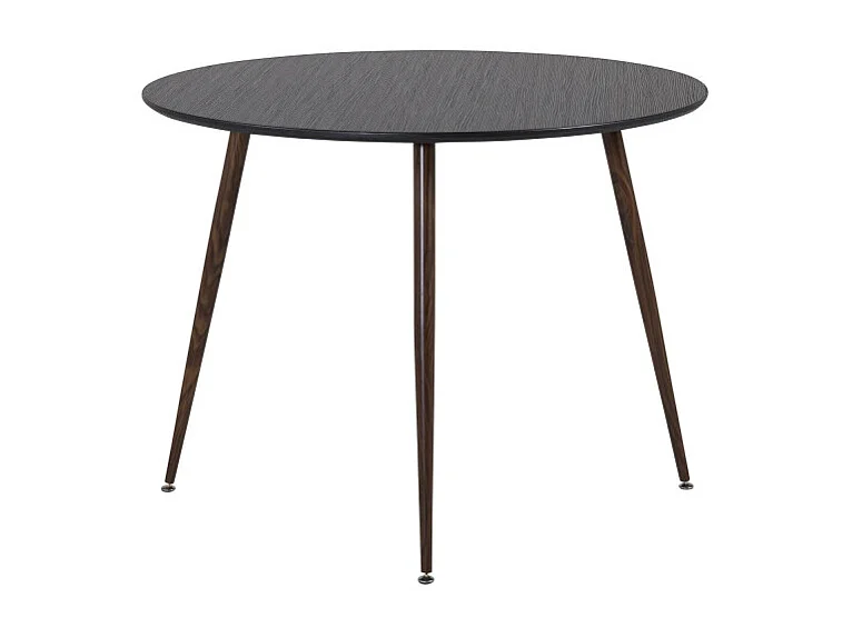 Table à Manger Ronde "Plaza" 100cm Noir