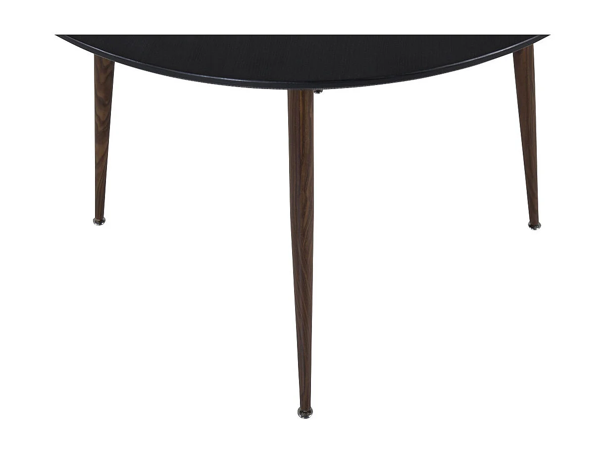 Table à Manger Ronde "Plaza" 100cm Noir