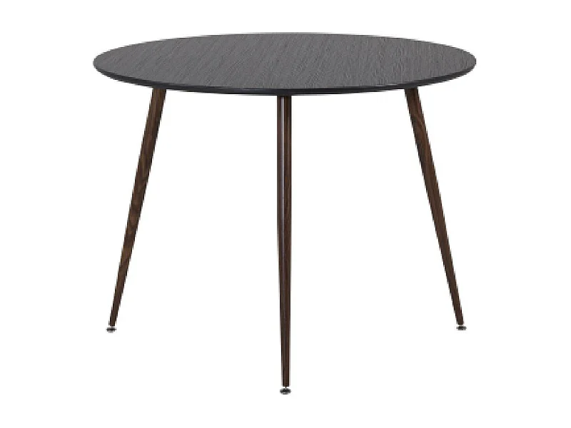 Table à Manger Ronde "Plaza" 100cm Noir