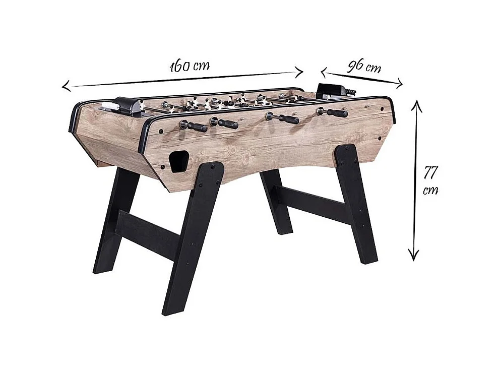 Baby Foot "Capucca" 160cm Naturel & Noir