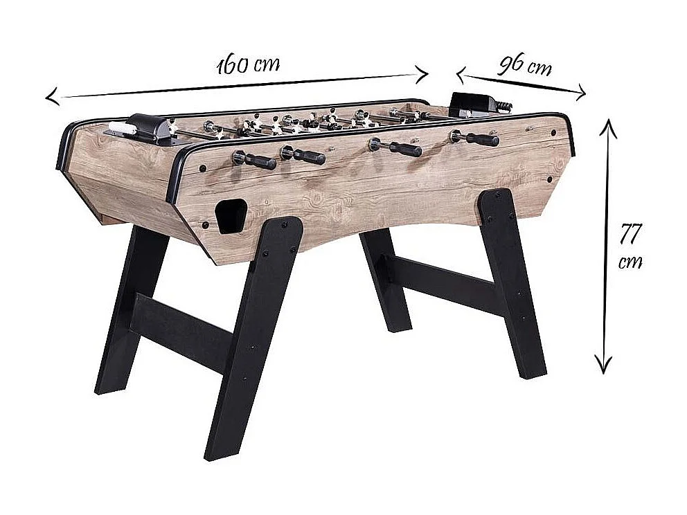 Baby Foot "Capucca" 160cm Naturel & Noir