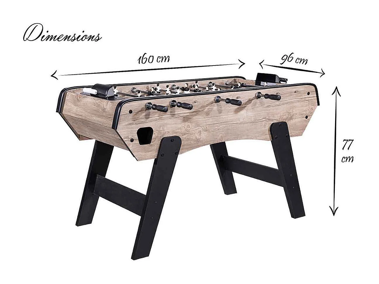 Baby Foot "Capucca" 160cm Naturel & Noir