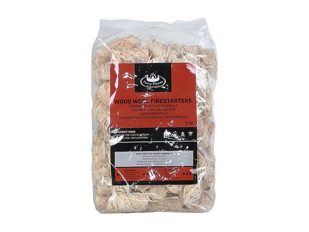 Allume-feu laine de bois 80-85 pièces
