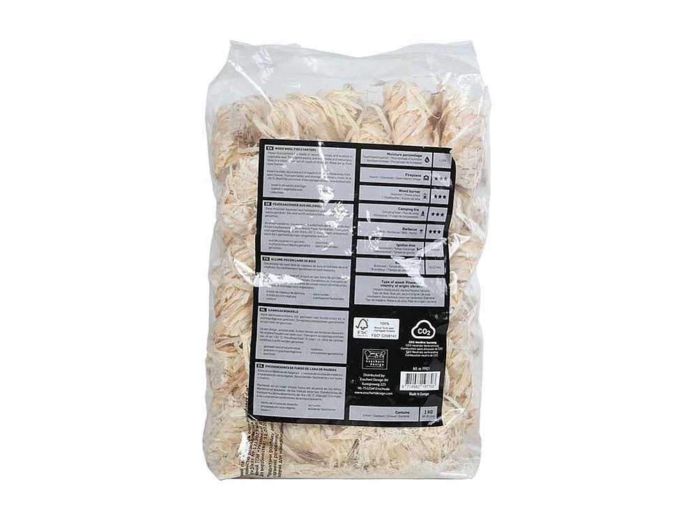 Allume-feu laine de bois 80-85 pièces