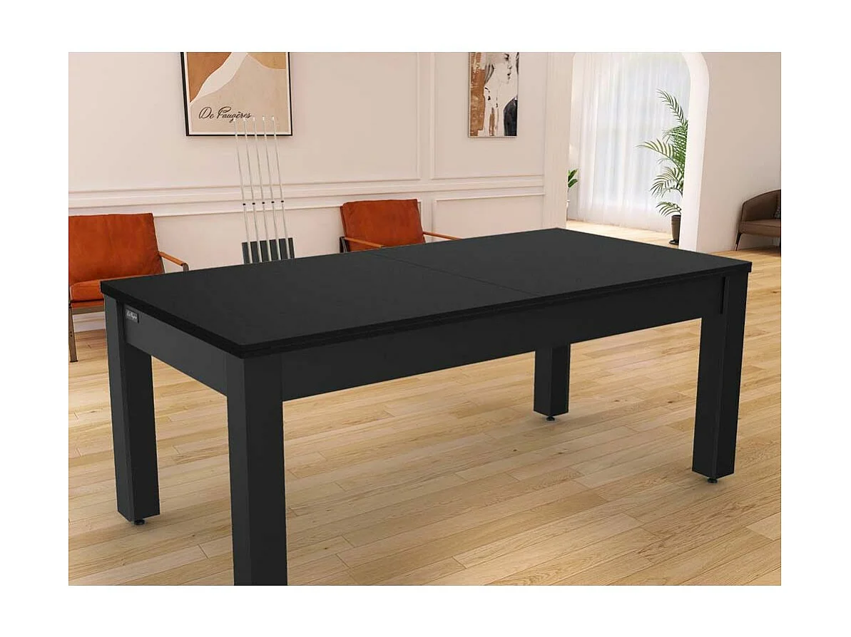 Table de Billard Convertible "Oregon" 213cm Noir & Prune