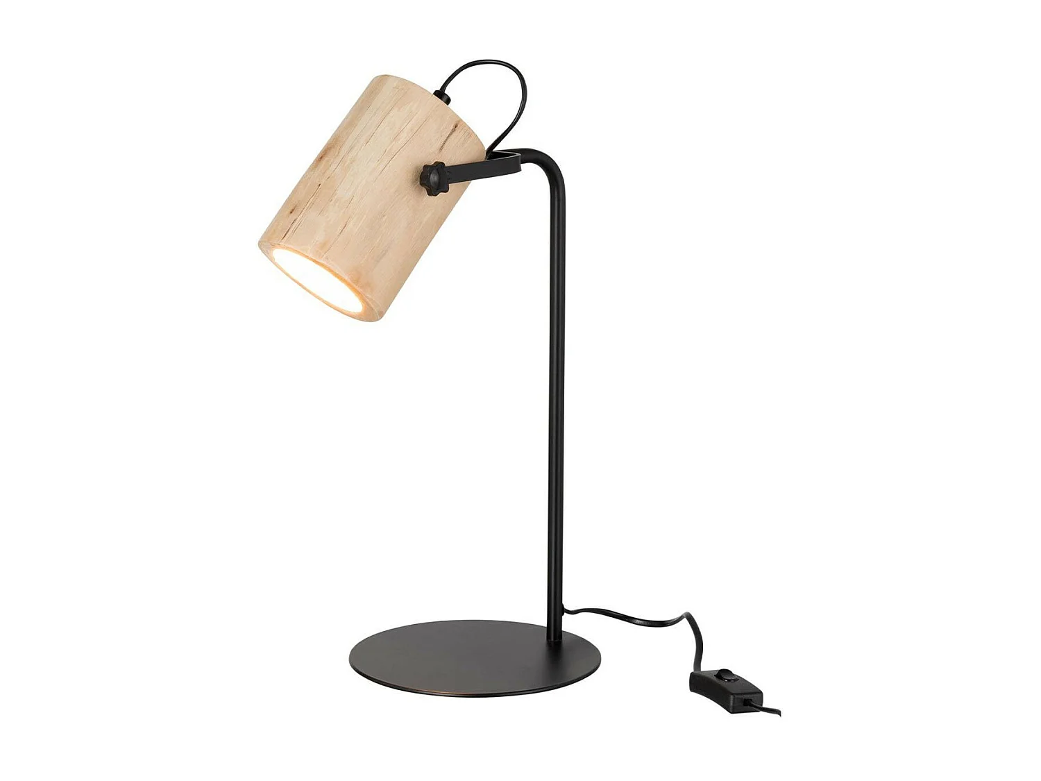 Lampe de Bureau en Bois "Silas" 43cm Naturel