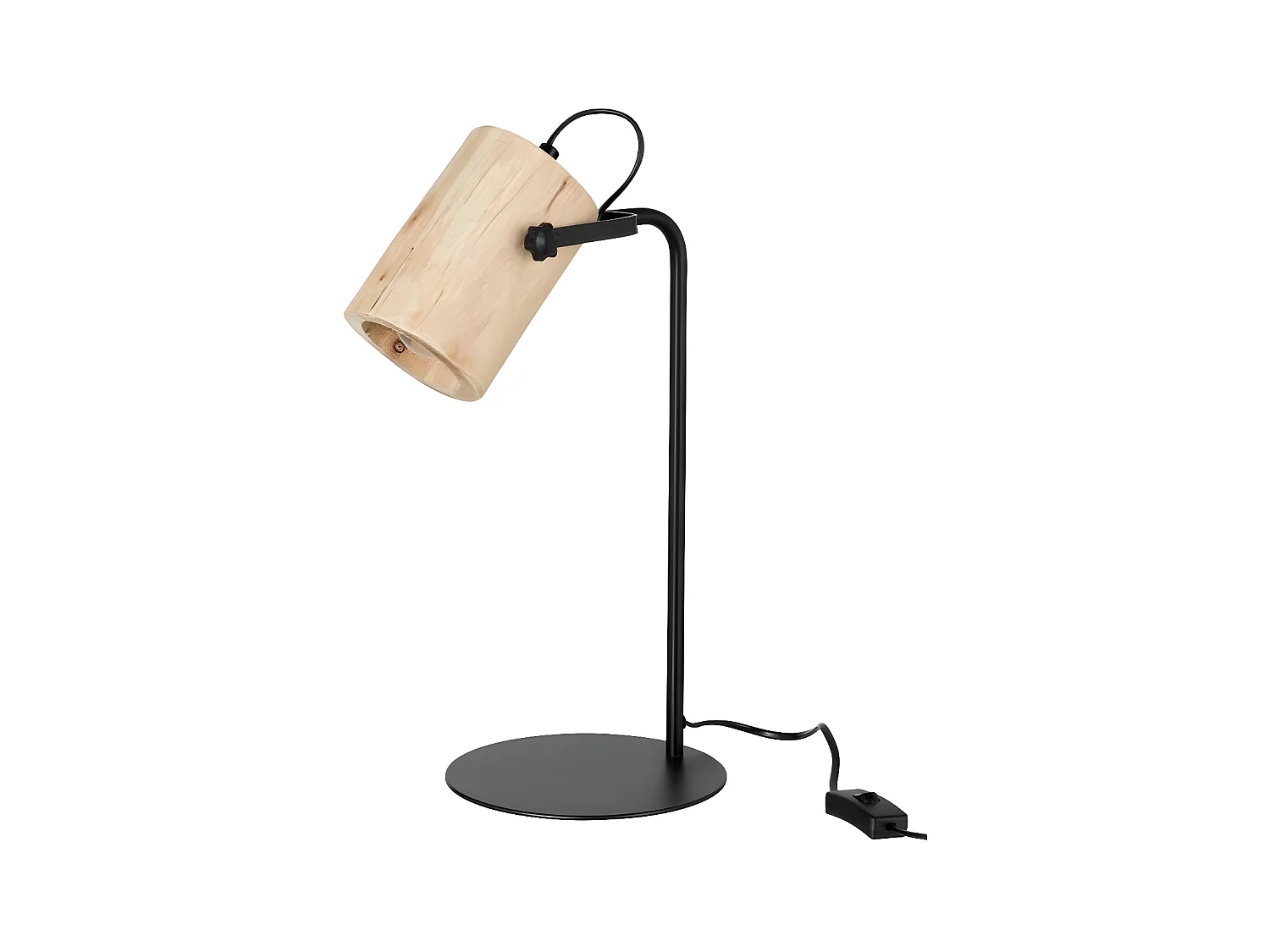 Lampe de Bureau en Bois "Silas" 43cm Naturel