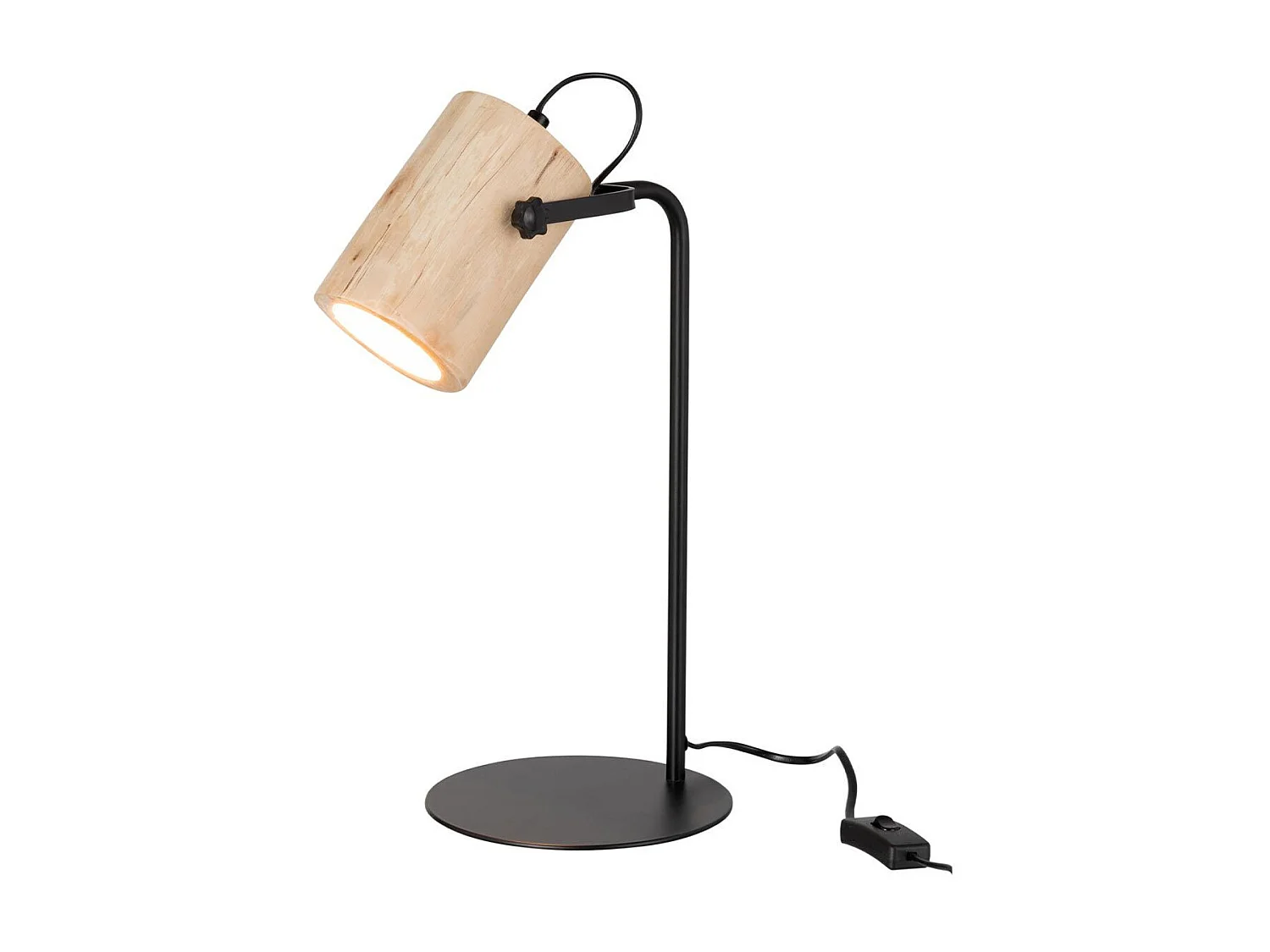 Lampe de Bureau en Bois "Silas" 43cm Naturel