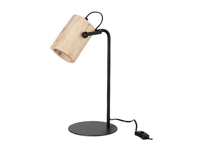 Lampe de Bureau en Bois "Silas" 43cm Naturel