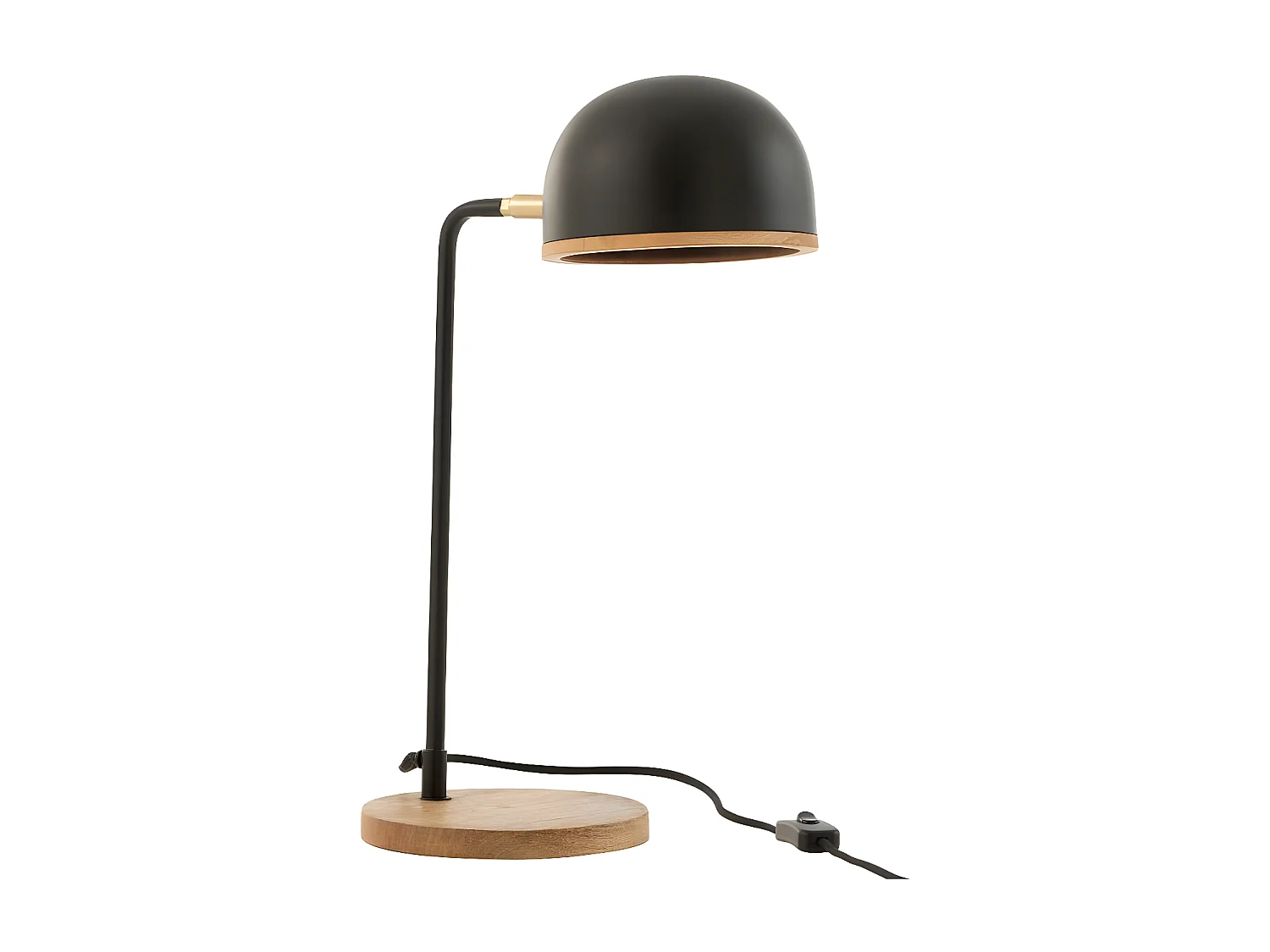 Lampe de Bureau Design en Métal "Evy" 48cm Noir