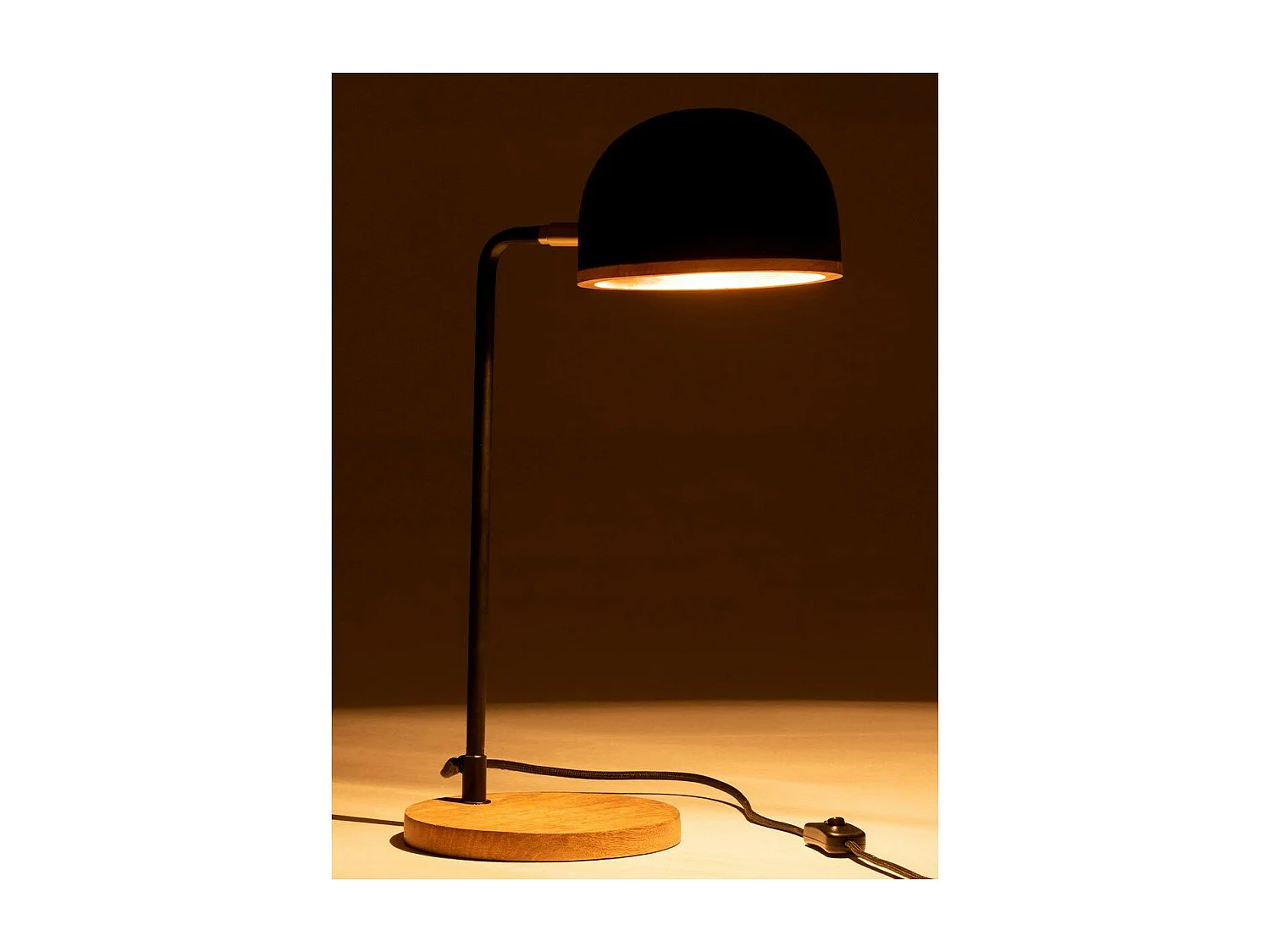 Lampe de Bureau Design en Métal "Evy" 48cm Noir