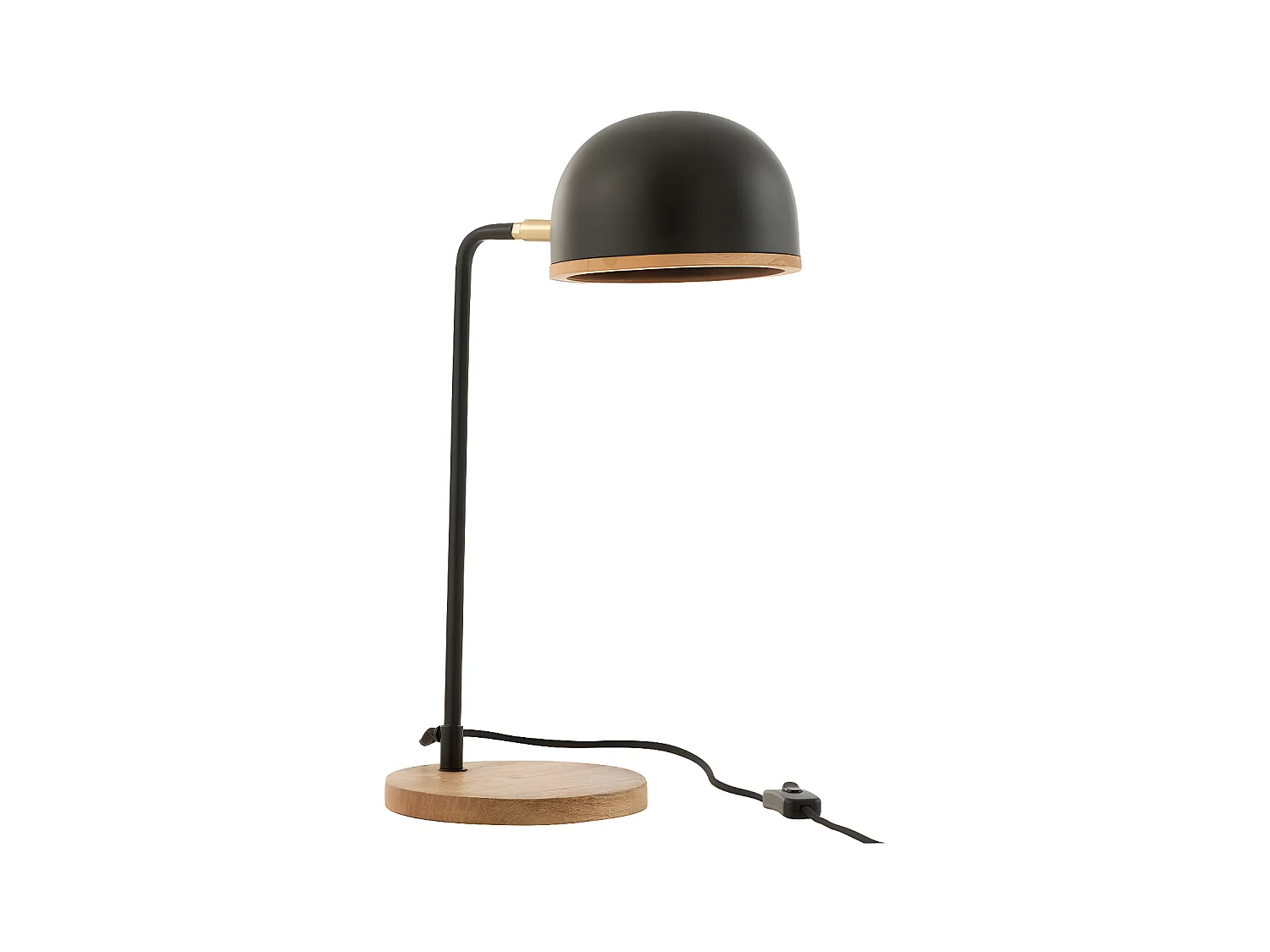 Lampe de Bureau Design en Métal "Evy" 48cm Noir