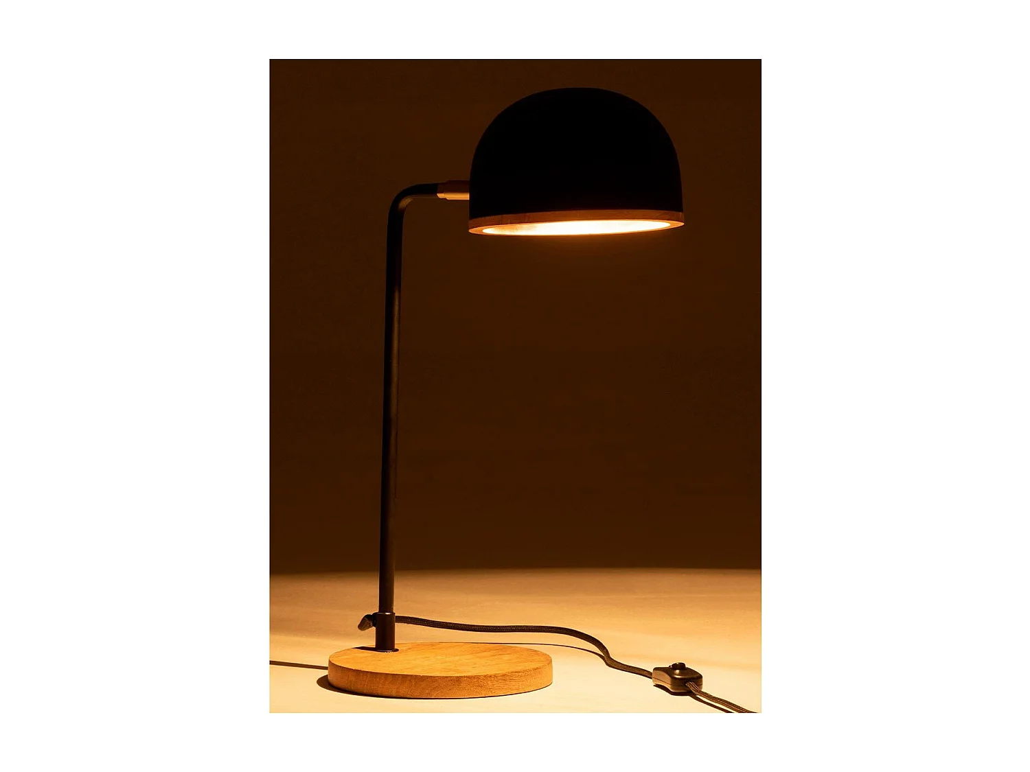 Lampe de Bureau Design en Métal "Evy" 48cm Noir