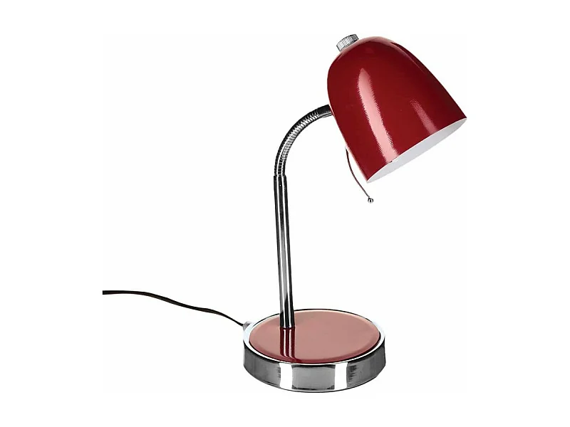 Lampe de Bureau Métal "Skippy" 36cm Rouge