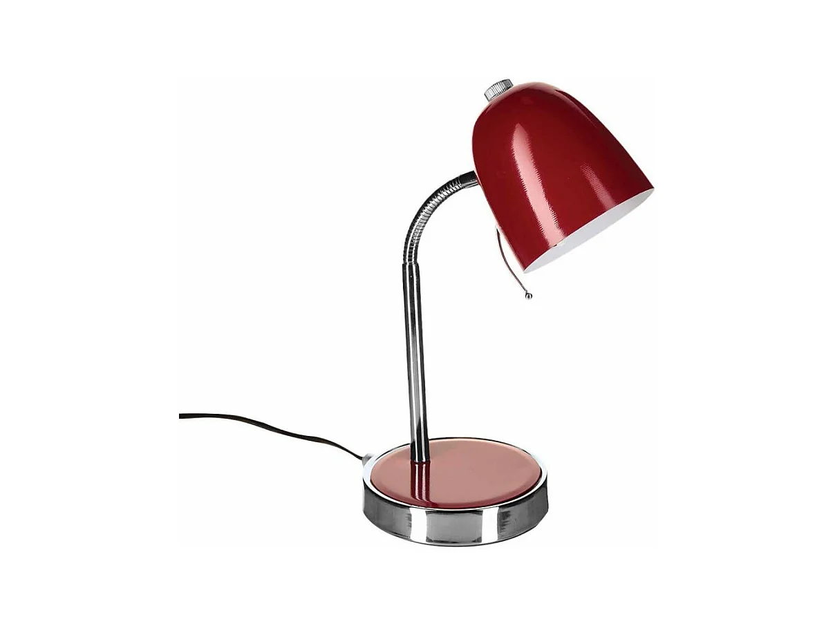 Lampe de Bureau Métal "Skippy" 36cm Rouge