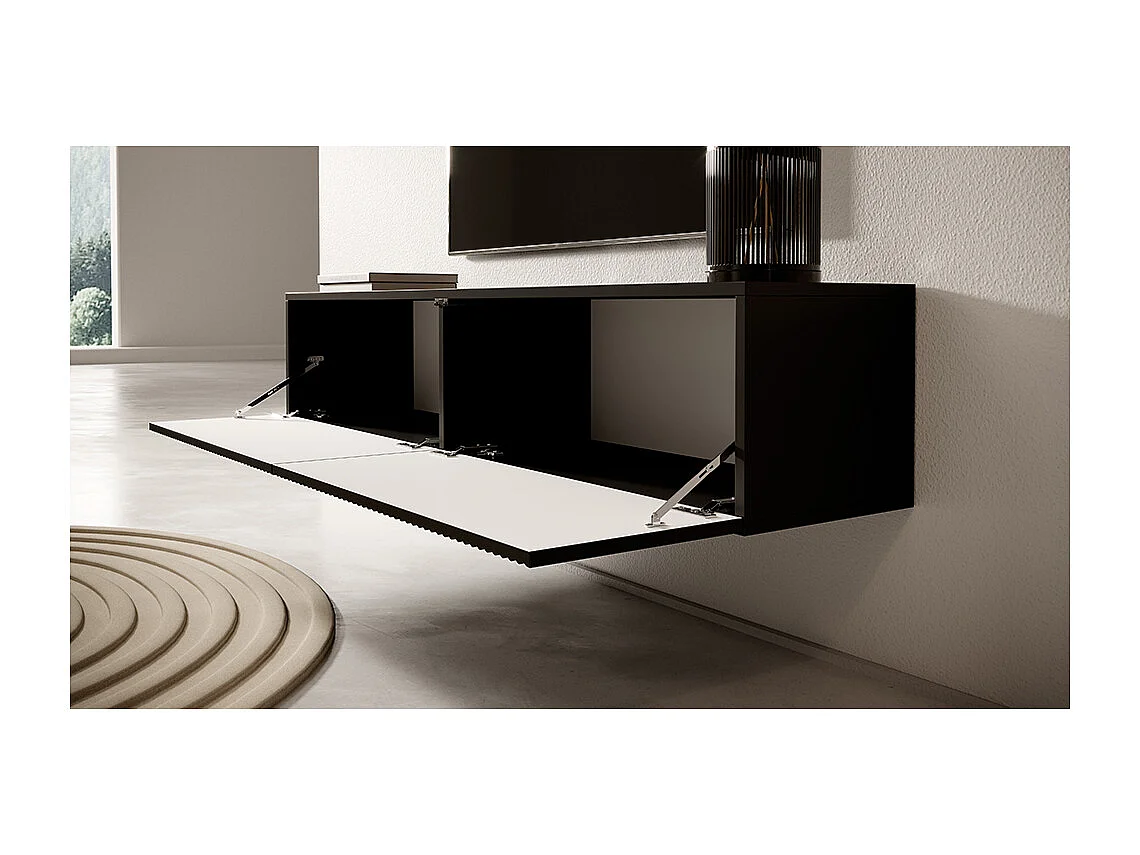 Mobile TV - 140 cm - con le stecche, nero - Veldio