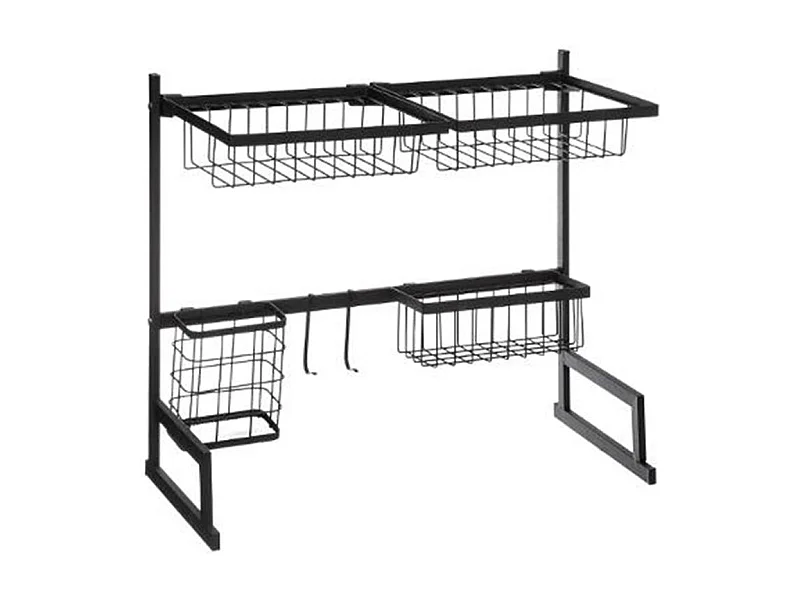 Organisateur d'Évier "Blackmétal" 58cm Noir