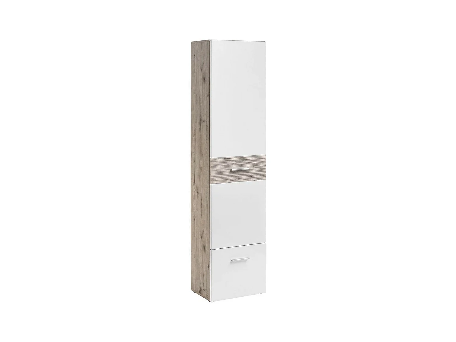Colonne 1 Porte "Gustavo" 200cm Naturel & Blanc