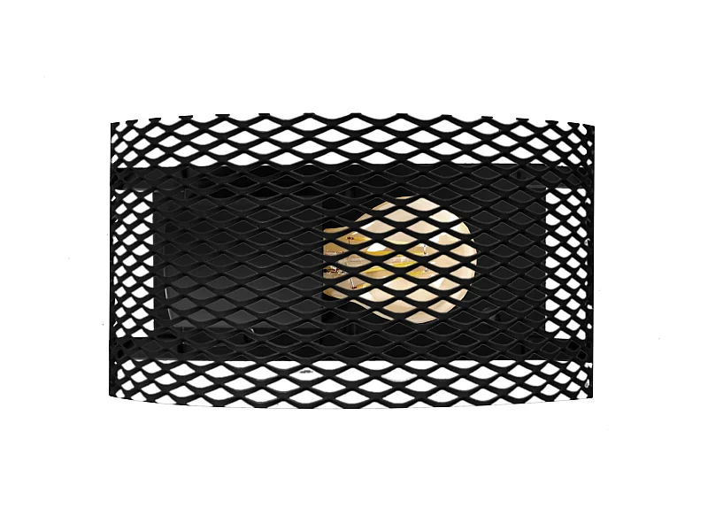 Aplique TOSEL ,metal,Negro , A 11xD12x P 25cm