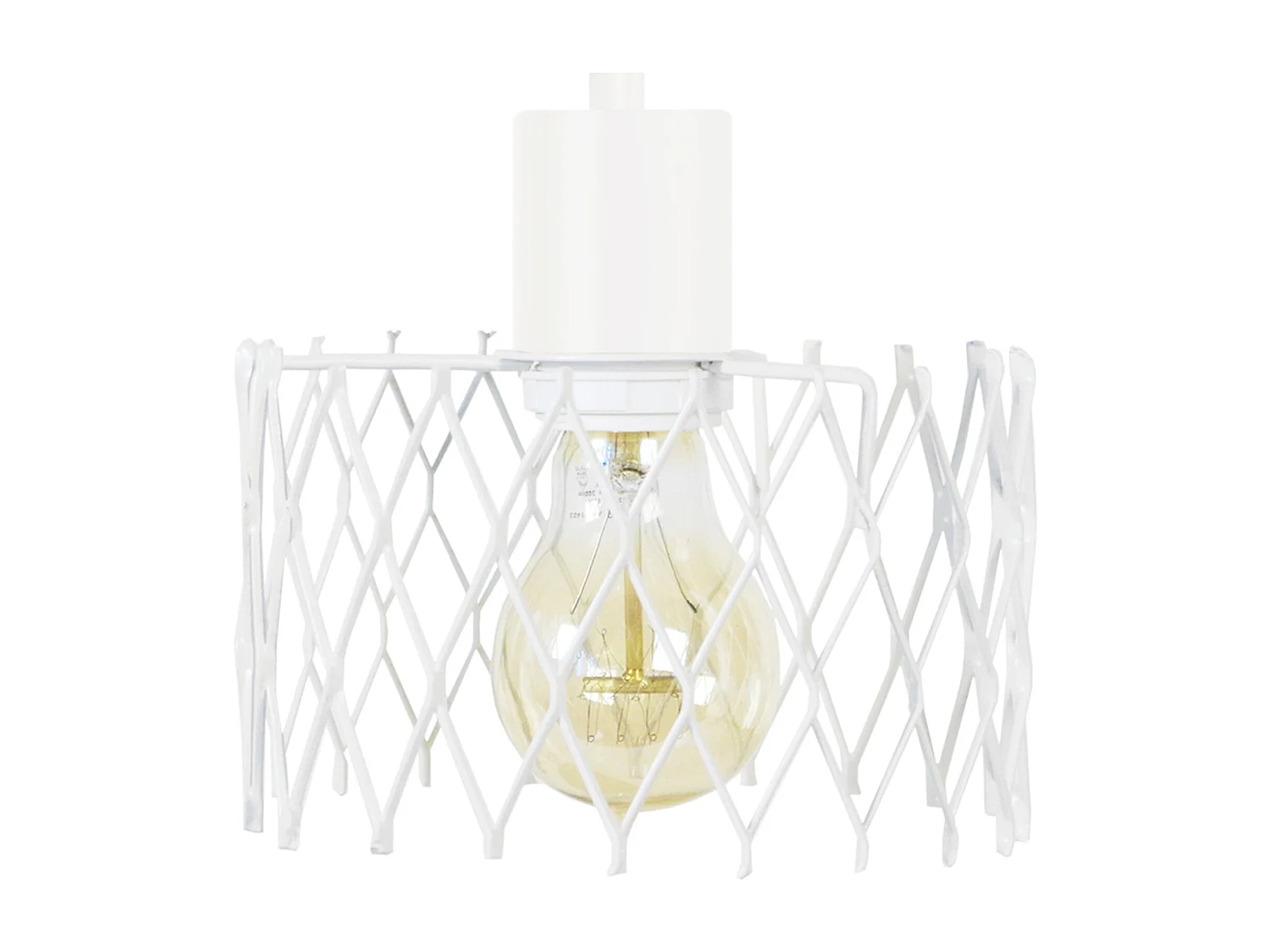 Aplique TOSEL ASTER metal braço branco D16 x  H22  cm