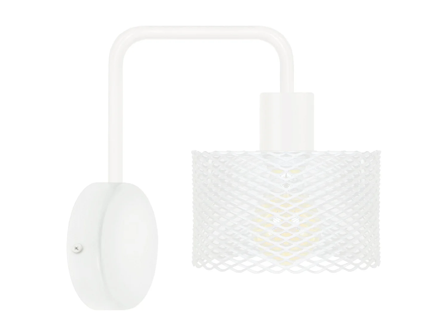 Aplique TOSEL , metal ,Blanco,A22x D16xP16cm