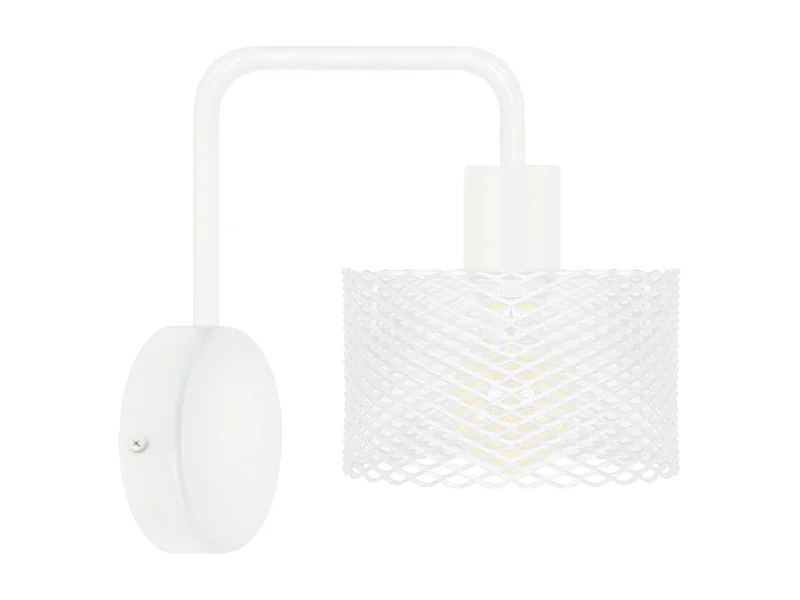 Aplique TOSEL ADONIS metal braço branco D16 x  H22  cm