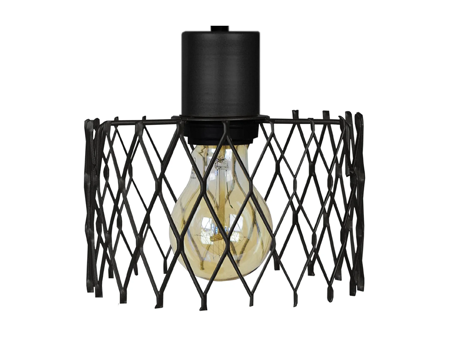 Aplique TOSEL ASTER metal braço preto D16 x  H22  cm