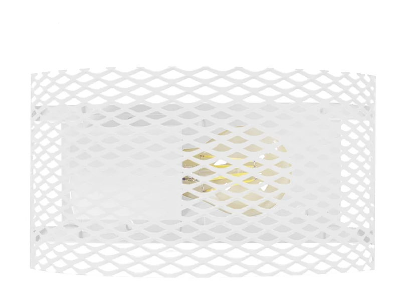 Aplique TOSEL ,metal,Blanco,A 11x D12xP25 cm