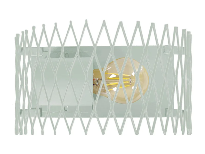 Aplique TOSEL ASTER metal meio cilindro Verde D25 x  H11  cm