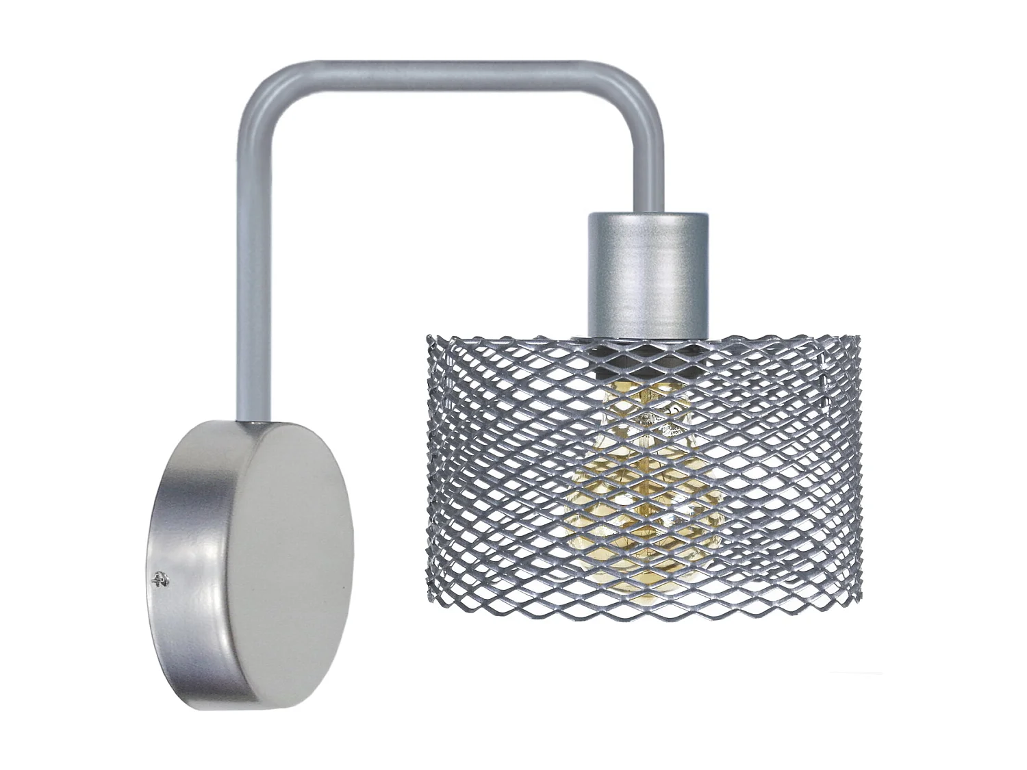 Aplique TOSEL , metal ,Aluminio , A22xD16xP 16cm