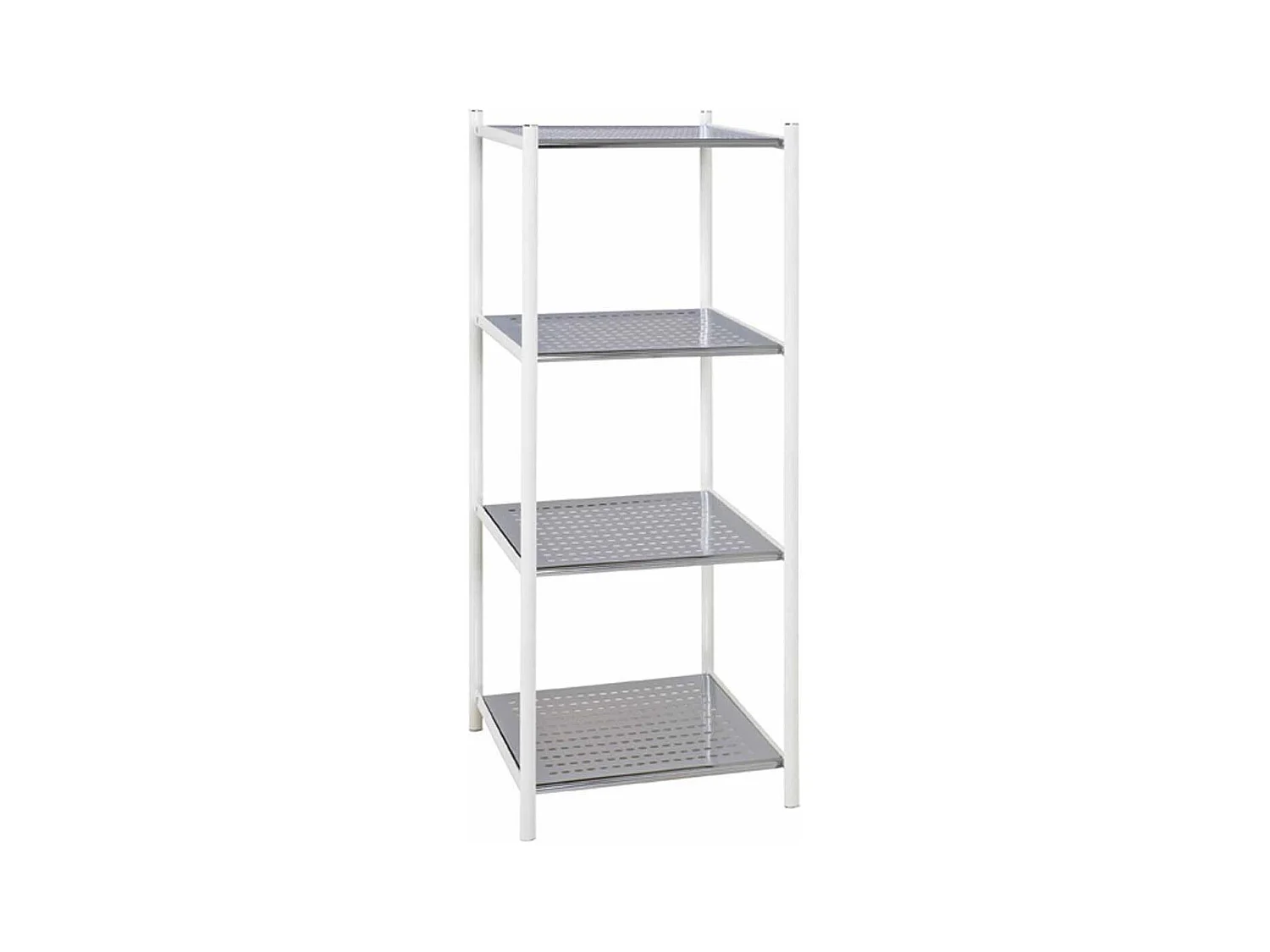 Étagère 4 Niveaux Design "Ethan" 103cm Argent