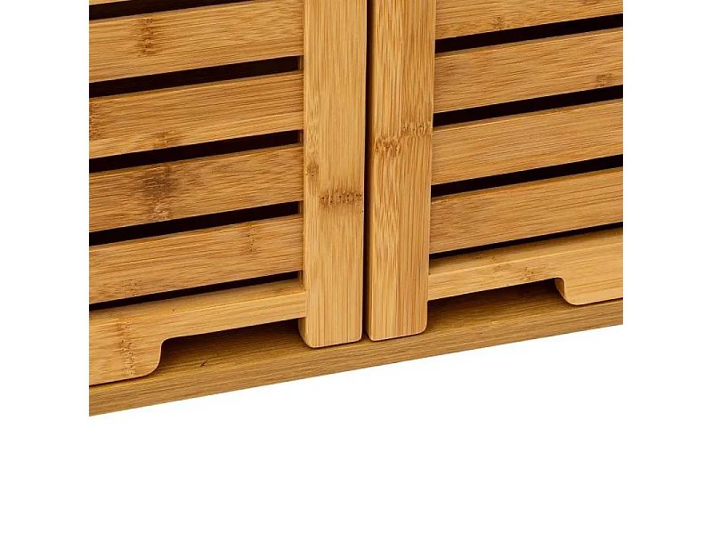 Auxiliar 2 Puertas Sicela Marrón, Bambú, 52x59x20 cm, Moderno y Práctico