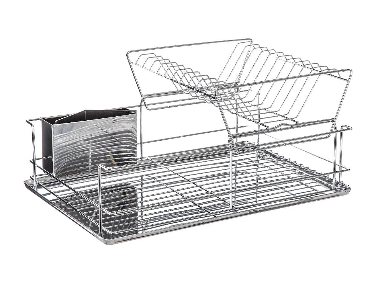 Égouttoir 2 Niveaux "Inox" 47cm Argent