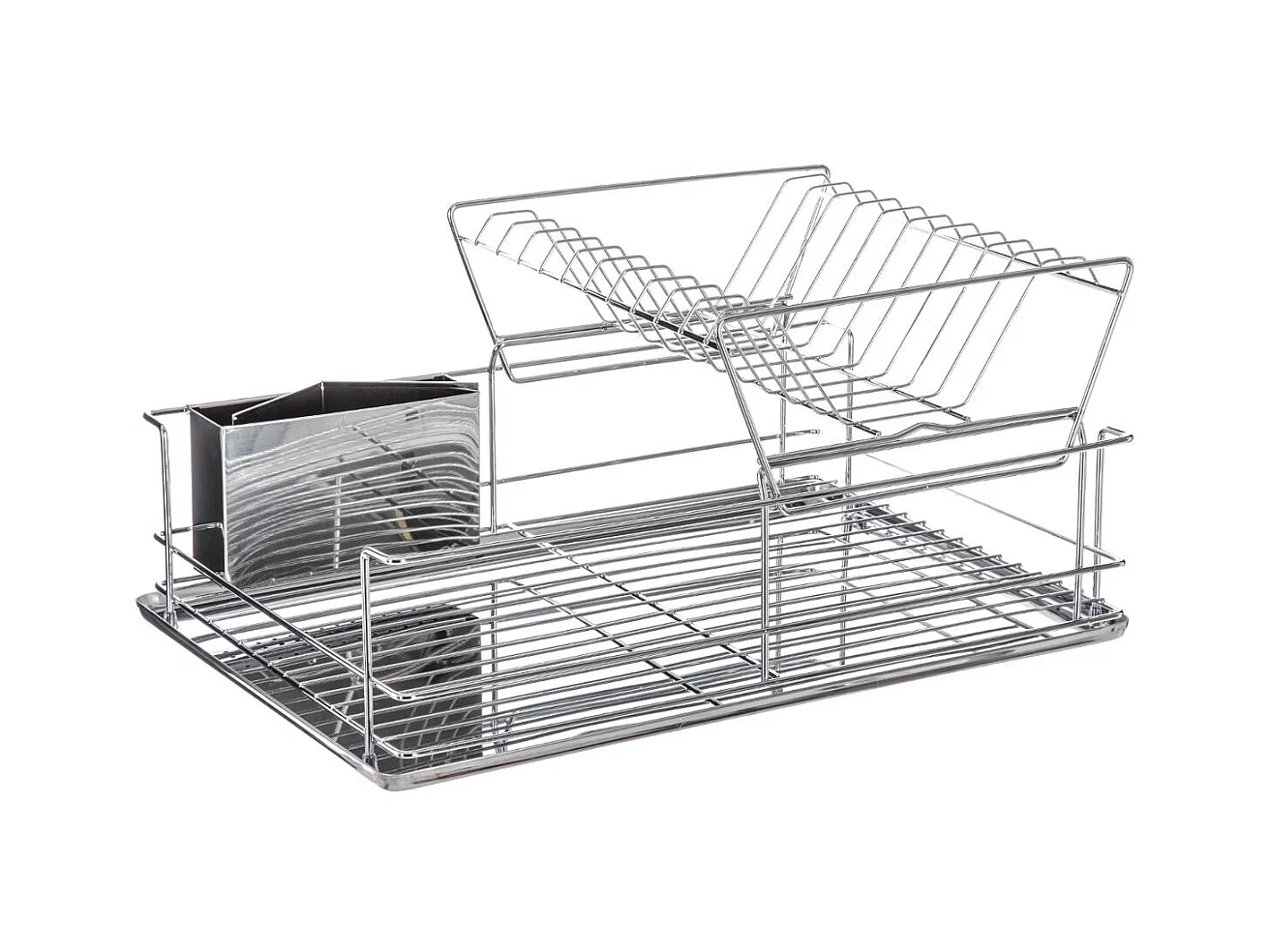 Égouttoir 2 Niveaux "Inox" 47cm Argent