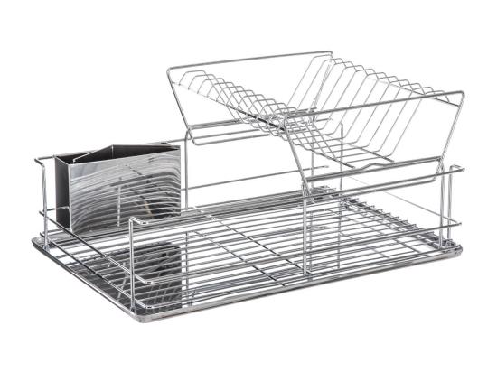 vente unique Egouttoir 2 niveaux - 47 x 32 x 24 cm - Inox - Cuisine