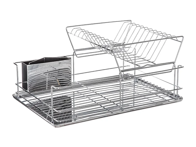 Égouttoir 2 Niveaux "Inox" 47cm Argent