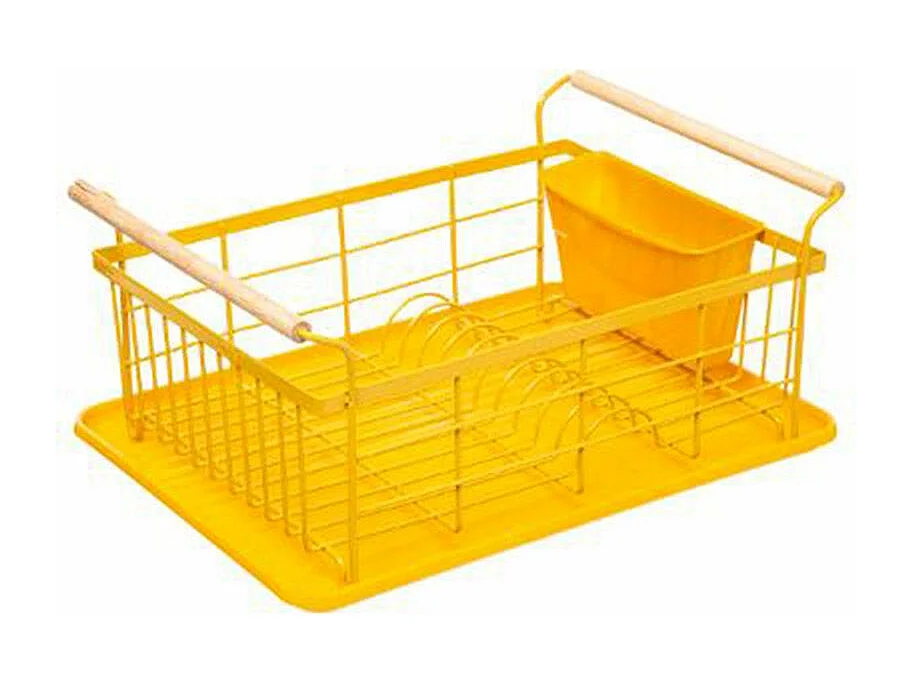 Égouttoir & Range-Couverts "Modern" 46cm Moutarde