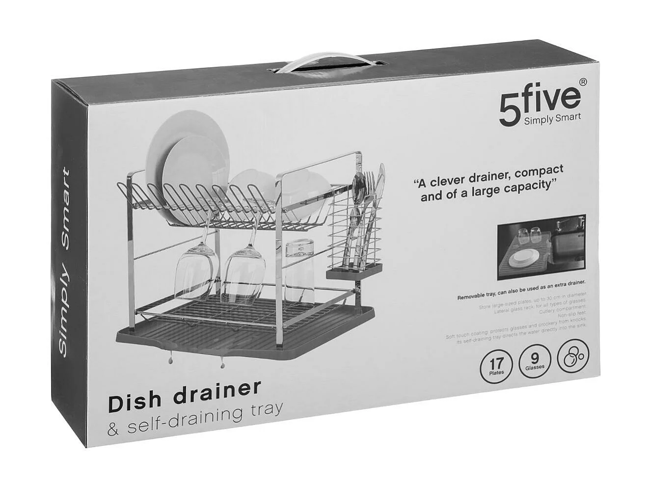 Egouttoir à Vaisselle Métal "Multifonction" 50x30cm Gris