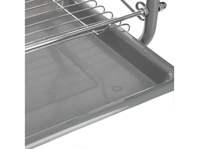 Egouttoir de Cuisine en Métal "Loft" 43cm Argent