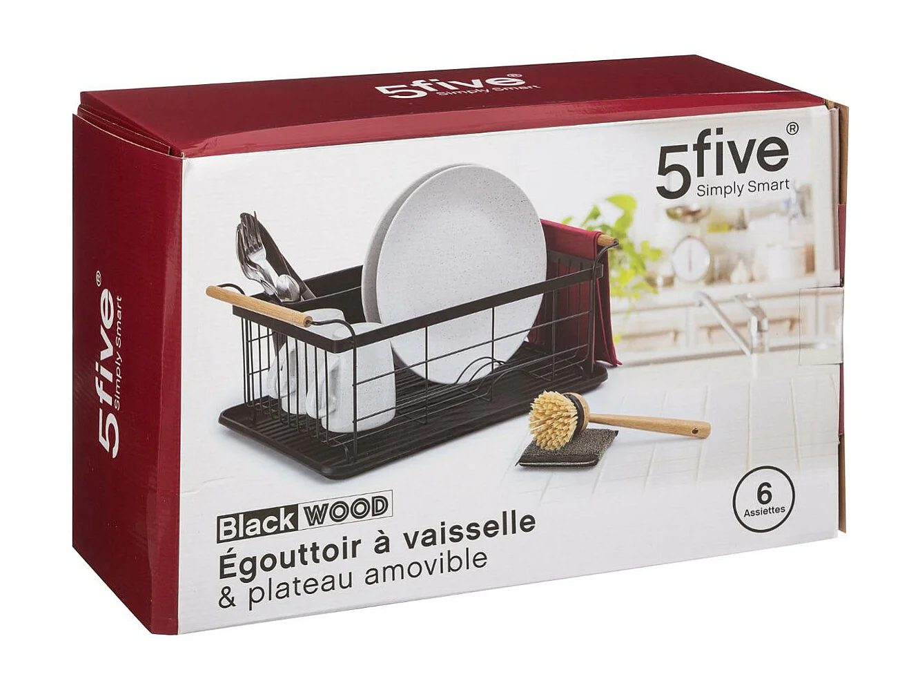 Égouttoir Design "Blackwood" 46cm Noir