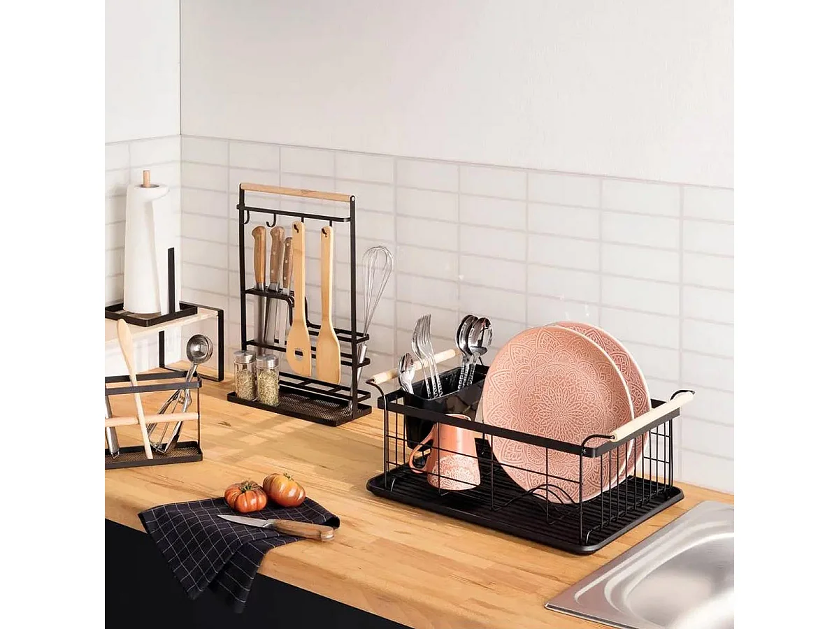 Égouttoir Design "Blackwood" 46cm Noir