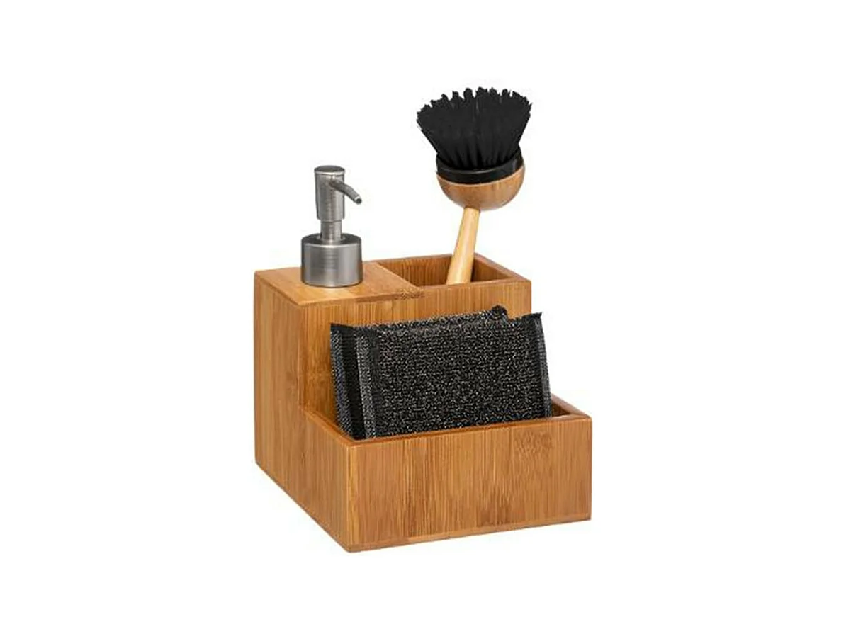 Kit Vaisselle 3 en 1 "Bambou" 20cm Naturel