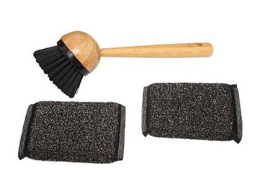 Kit Vaisselle 3 en 1 "Bambou" 20cm Naturel