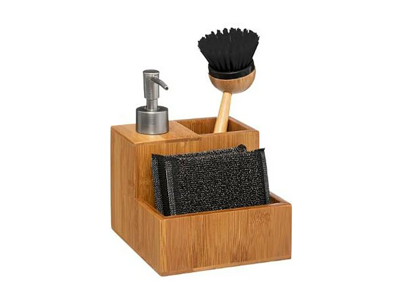 Kit Vaisselle 3 en 1 "Bambou" 20cm Naturel